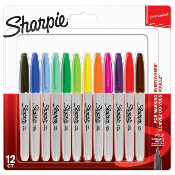 Фломастеры Sharpie SHARPIE F Permanent Markers 12 штук
