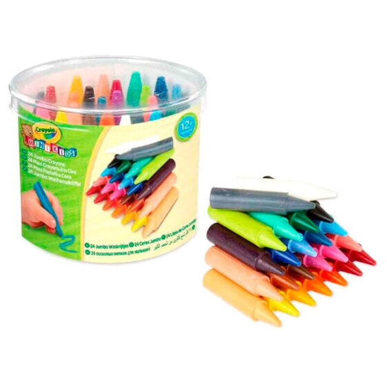 Crayola Mini Kids Thick Wax Crayons Смывемые восковые мелки для малышей