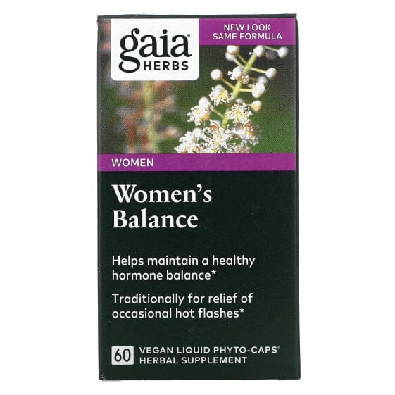 Gaia Herbs, Women's Balance, 60 веганских жидких фитокапсул