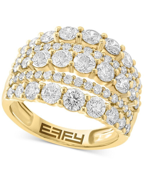 EFFY® Diamond Five Row Openwork Statement Ring (2-1/2 ct. t.w.) in 14k Gold