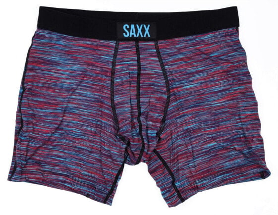 Белье SAXX Underwear Co. Мужское боксёрское бельё SAXX 285027 красное/синее пространство черточек размер X-Large