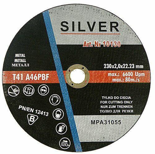 Диск для резки металла Silver 230 x 1,9 x 22,2 мм