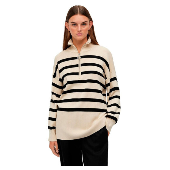 Свитер полувер Object Ester Half Zip Sweater