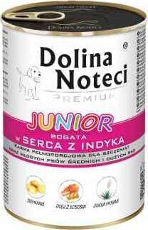 Влажный корм для собак Dolina Noteci Premium Serca z Indyka Junior 400 г