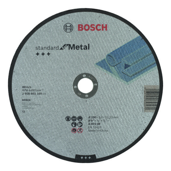 Bosch Trennscheibe gerade Standard for Metal A 30 S BF, 230 mm, 22,23 mm, 3,0 mm