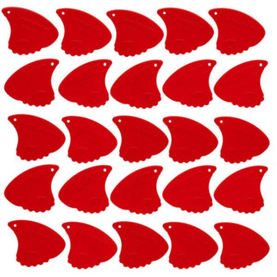 Sharkfin Pick Relief Soft Red