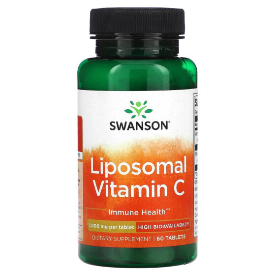 Витамин C липосомальный Swanson 1,000 мг, 60 таблеток.