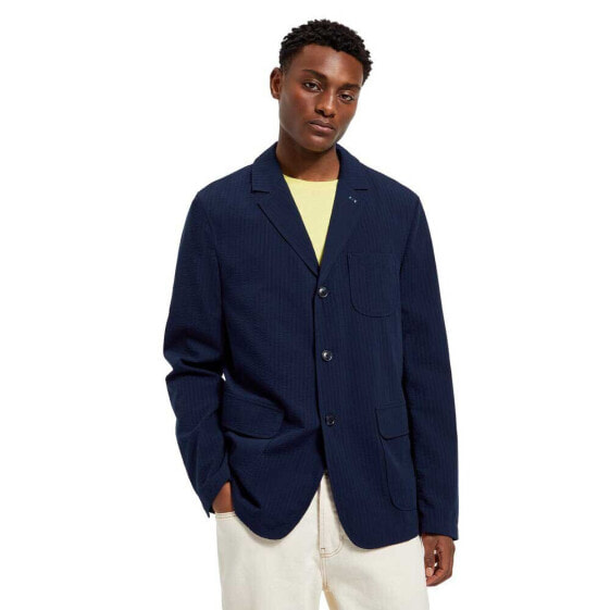 SCOTCH & SODA Unconstructed Seersucker Blazer