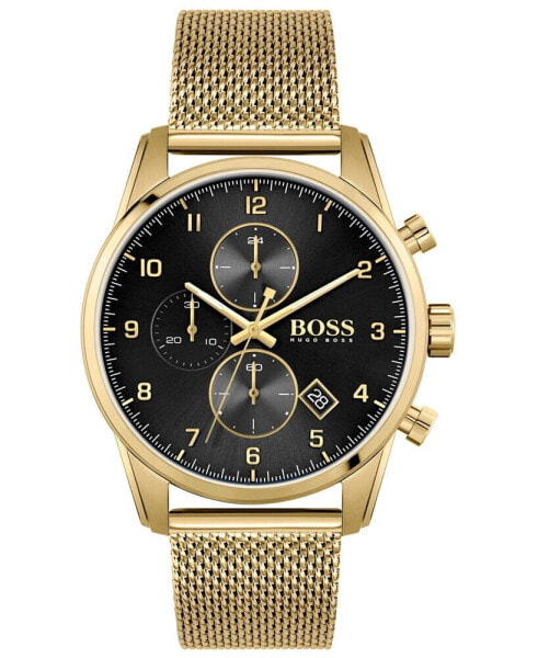 Часы Hugo Boss Skymaster Gold-Tone Mesh