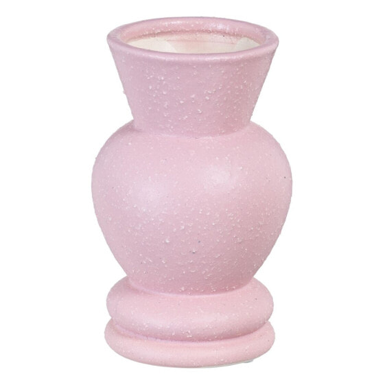 Vase Pink Ceramic 11 x 11 x 17 cm