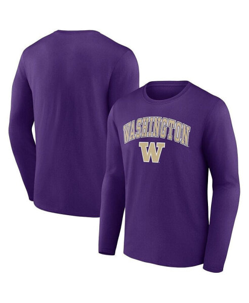 Men's Purple Washington Huskies Campus Long Sleeve T-shirt