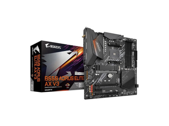 GIGABYTE B550 AORUS ELITE AX V3 AM4 AMD B550 ATX Motherboard with Dual M.2, SATA