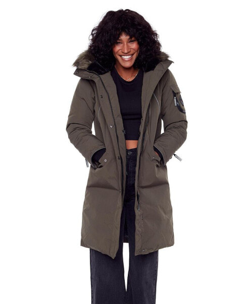 Women's Laurentian | Long Parka Winter With Faux Fur Hood