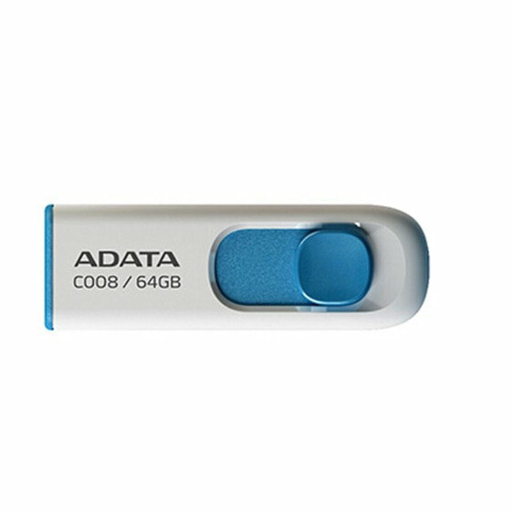 USВ-флешь память Adata AC008-64G-RWE 64 GB Белый Синий/Белый 64 Гб