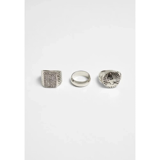 URBAN CLASSICS Set Of 3 Rings Pray Hands