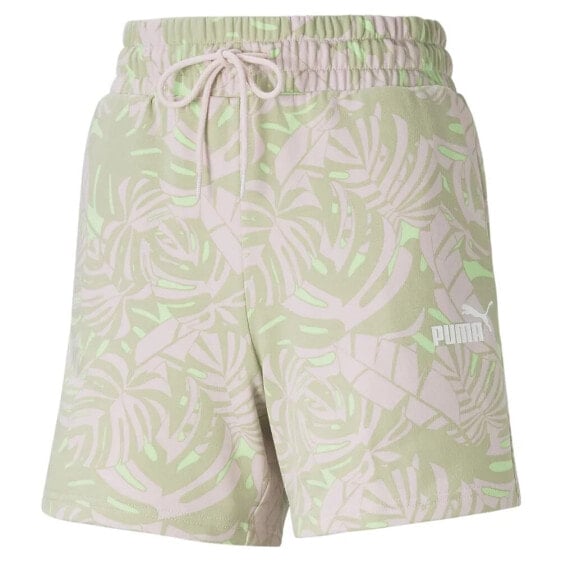 PUMA Floral Vibes High Waist Aops shorts