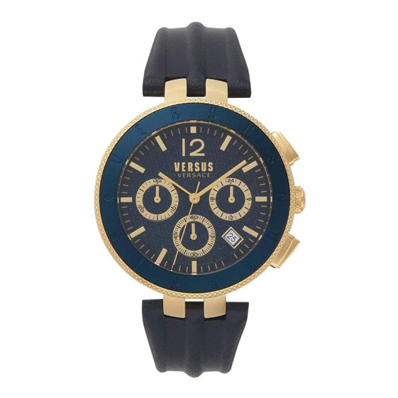 Versus Versace Herren Armbanduhr LOGOGENT CHRONO STAINLE STEELBLUEDIALBLUESTRAP VSP762218