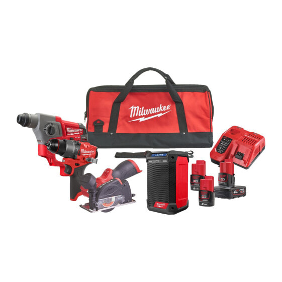 Milwaukee 12V Akku Maschinen-Set M12FPP4A2-423B in Tasche