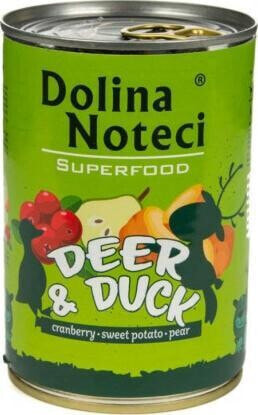 Dolina Noteci Superfood z jeleniem i kaczką - mokra karma dla psa - 400g