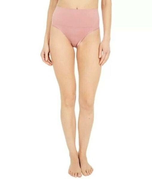 Yummie 269223 Women's Ultralight Seamless Shaping Thong Pink Size Large