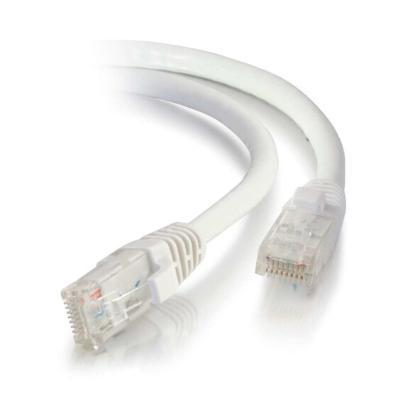 C2G 1m Cat5e Booted Unshielded (UTP) Network Patch Cable - White - 1 m - RJ-45 - RJ-45