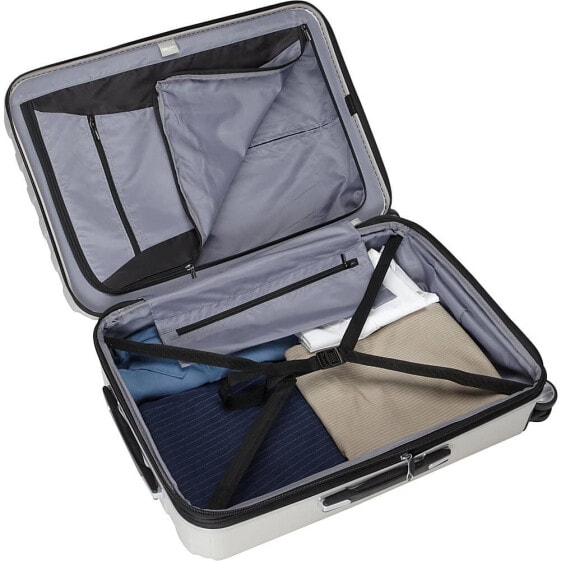 Мужской чемодан пластиковый черный DELSEY Paris Titanium Hardside Expandable Luggage with Spinner Wheels, Graphite, Checked-Medium 25 Inch1