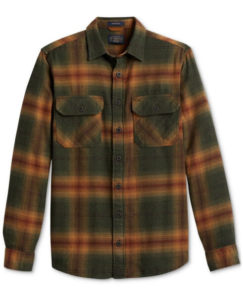 Men's Burnside Standard-Fit Plaid Button-Down Flannel Shirt