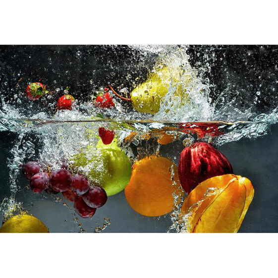 Fototapete Refreshing Fruit Bunt Gelb