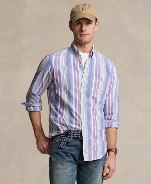 Men's Classic-Fit Striped Oxford Shirt