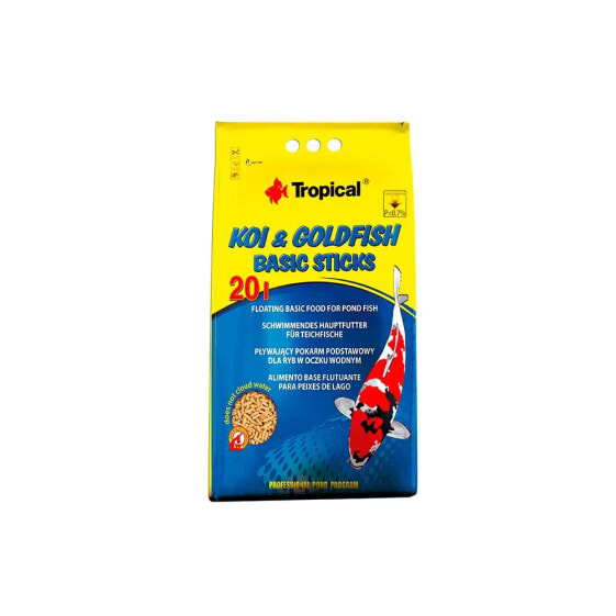 TROPICAL Koi&Goldfish Basic Stick 20L 1.6kg fish food