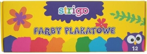 Strigo Farby plakatowe 12 kolorów STRIGO