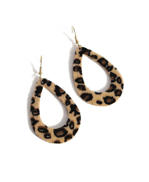 Women's Cheetah Drop Earrings