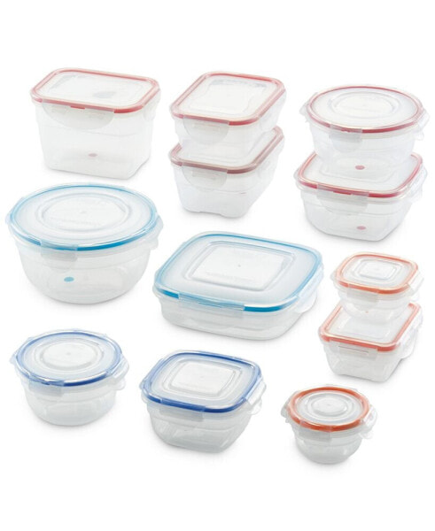 Easy Essentials 24-Pc. Color Mates Storage Container Set