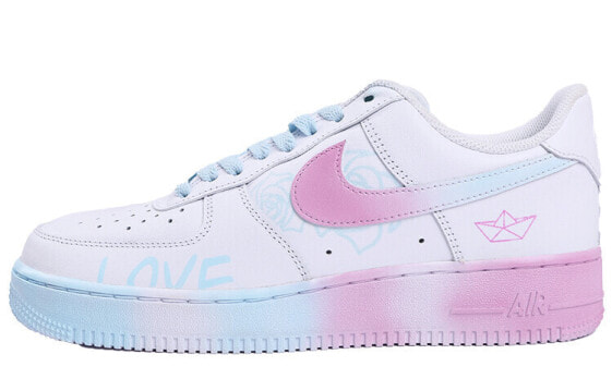 Кроссовки женские Nike Air Force 1 Low 07, розово-голубые