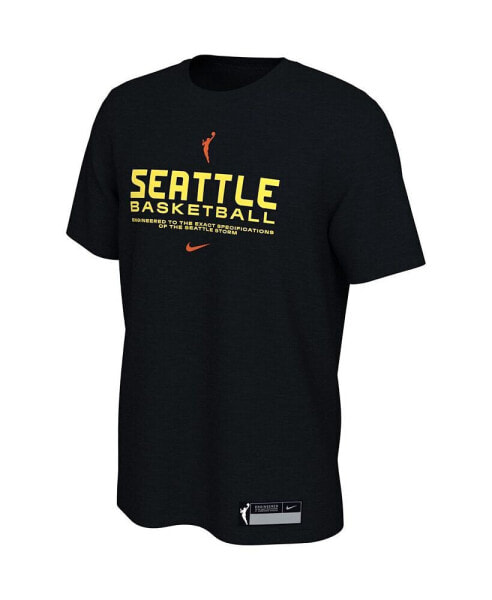 Men's Black Seattle Storm On Court Legend Essential Practice T-shirt