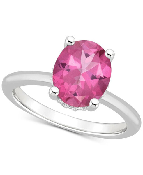 Mystic Topaz Oval Solitaire Ring (3-5/8 ct. t.w.) in Sterling Silver (Also in Pink Topaz)