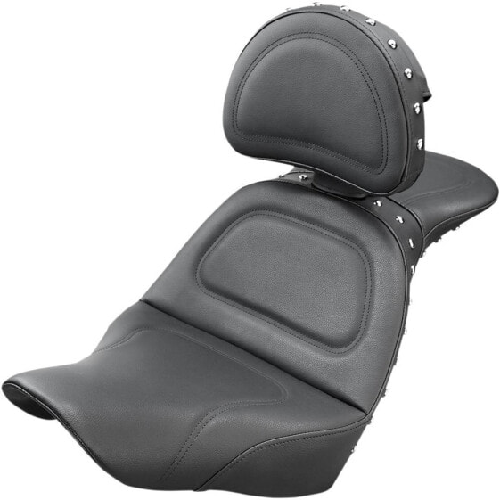 SADDLEMEN Harley Davidson Explorer Special 2 Up Studded W/Backrest Seat