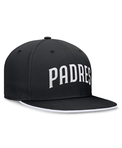 Головной убор Nike мужской черный San Diego Padres Primetime True Performance Fitted Hat