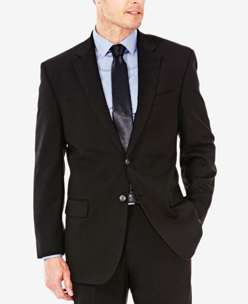 J.M. Men’s Classic/Regular Fit Stretch Sharkskin Suit Jacket