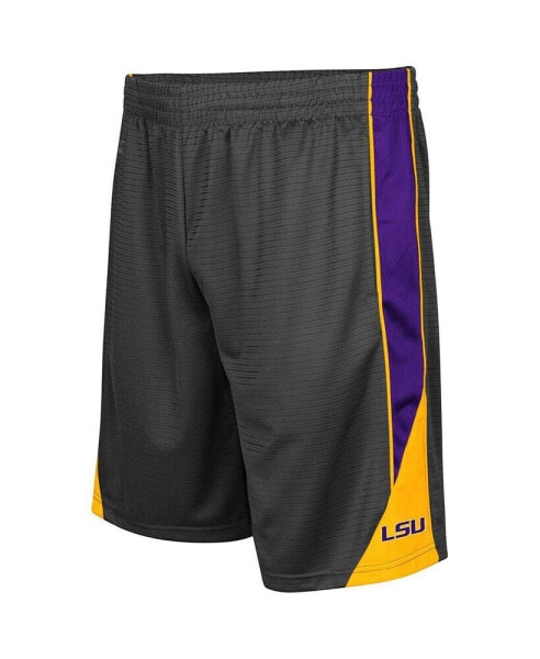 Men's Charcoal LSU Tigers Turnover Shorts