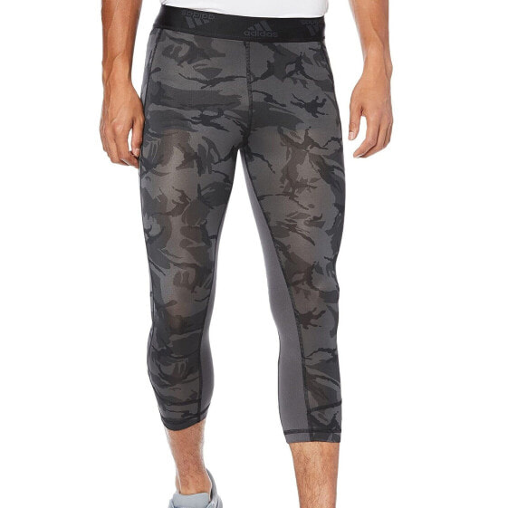 [H61590] Mens Adidas Camo 3/4 Tights