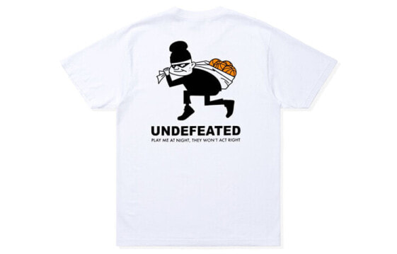 UNDEFEATED 印花直筒T恤 男女同款 白色 送礼推荐 / Футболка UNDEFEATED T 80146 Белая