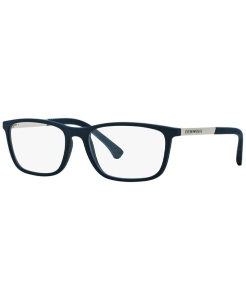 EA3069 Men's Rectangle Eyeglasses