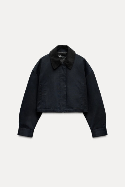 SHORT CORDUROY COLLAR JACKET