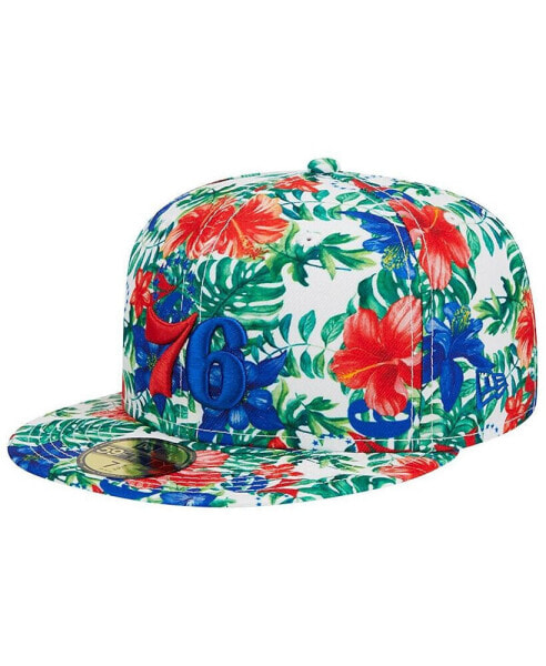 Men's Philadelphia 76ers Tropical Hibiscus 59FIFTY Fitted Hat