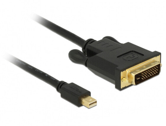 Delock 83988, 1 m, Mini DisplayPort, DVI-D, Male, Male, Gold