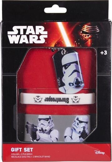 BIŻUTERIA STAR WARS GIFT SET OPASKA NASZYJNIK BIAŁY standard