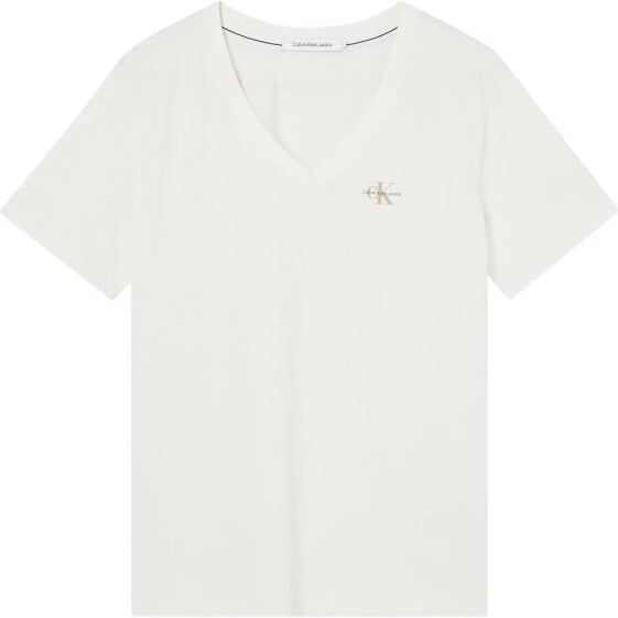 CALVIN KLEIN JEANS Micro Monologo Slim short sleeve v neck T-shirt