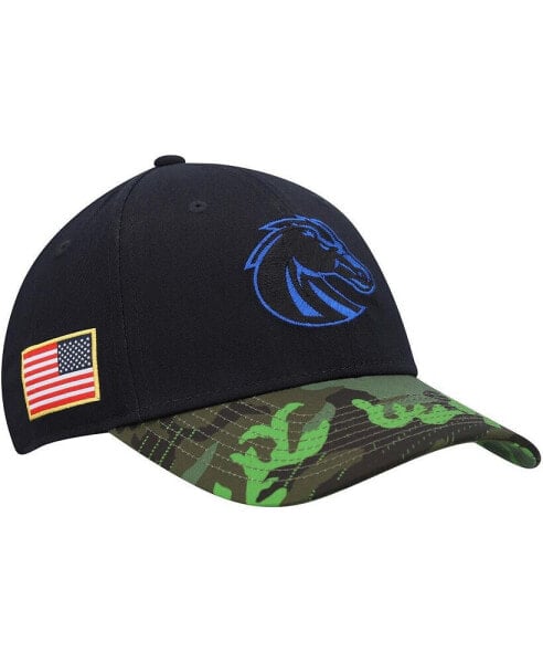 Men's Black, Camo Boise State Broncos Veterans Day 2Tone Legacy91 Adjustable Hat