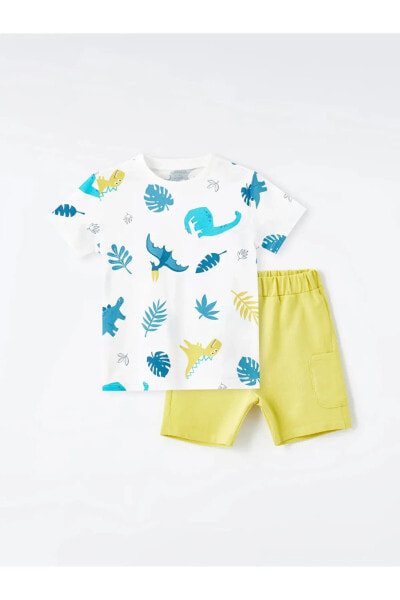 Костюм для малышей LC WAIKIKI Комплект LCW baby с коротким рукавом и шортами, 2 шт.